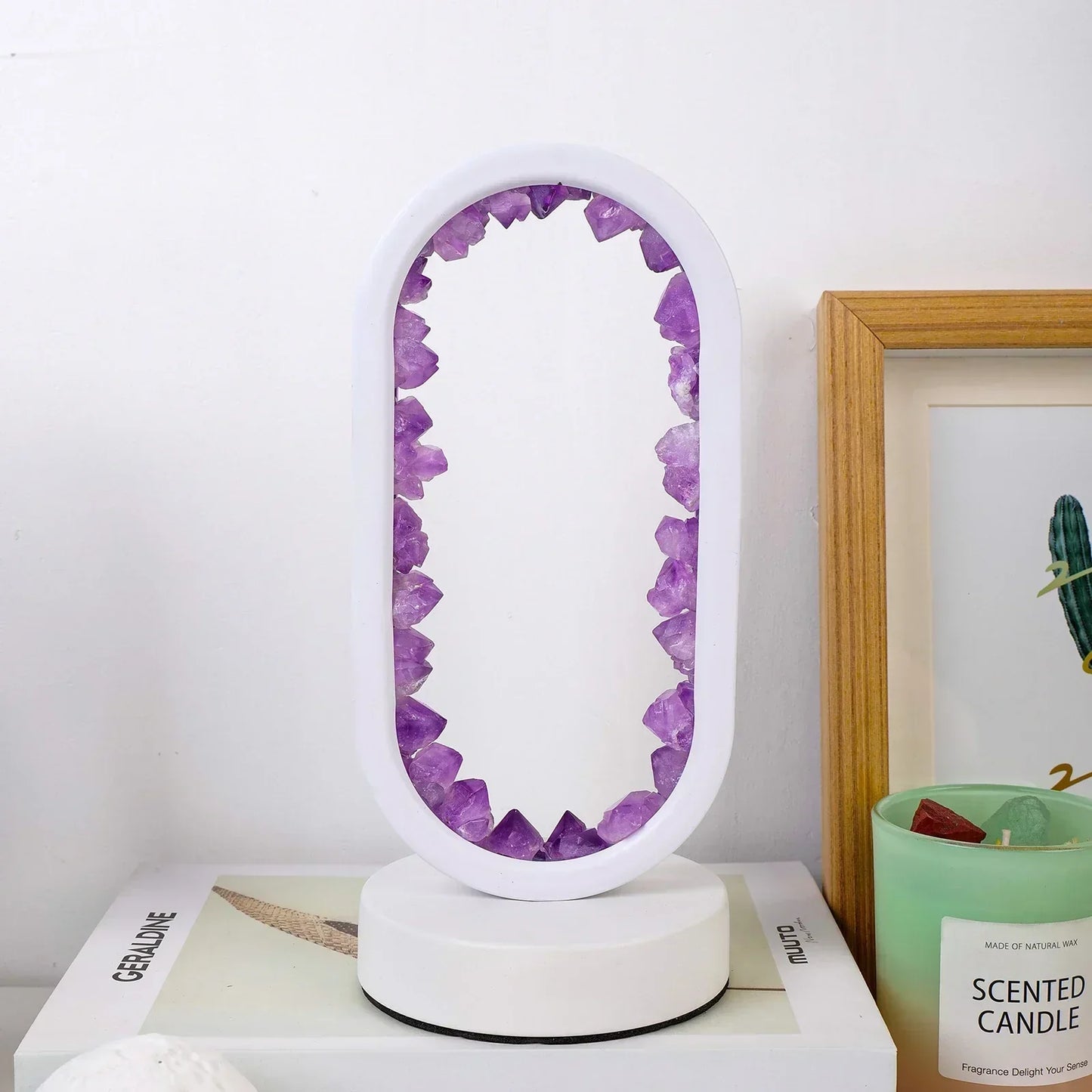 Soothing Purple Amethyst Table Lamp