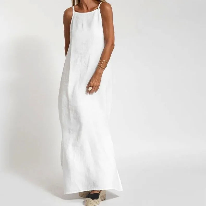 Variant image for Fabulous | Women's White Slip Dress for Summer-12