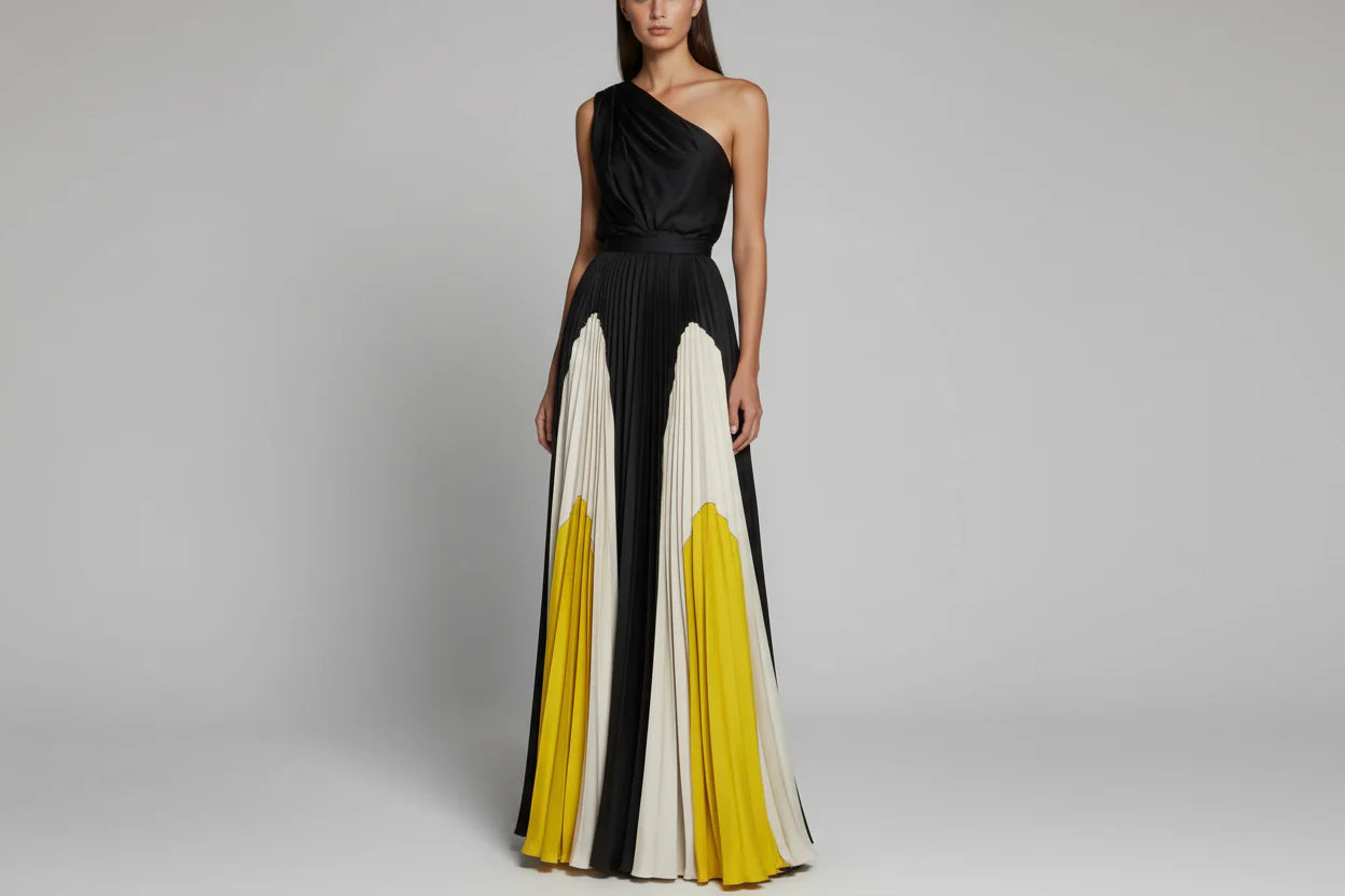 Elegant Off Shoulder Floor Length Dress - Luxivelle
