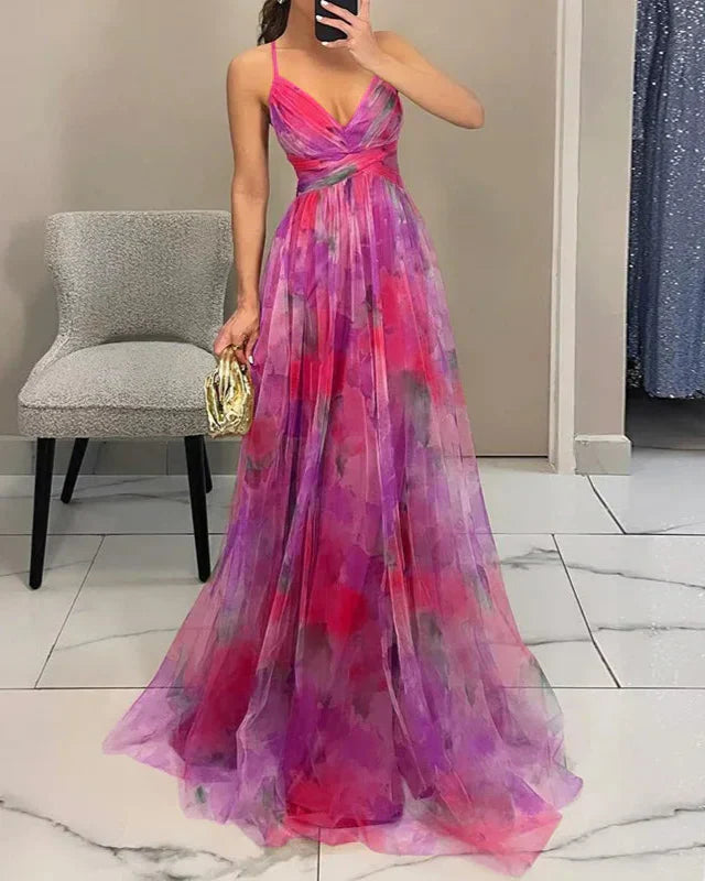 Vibrant Long Sleeve Women's Dress