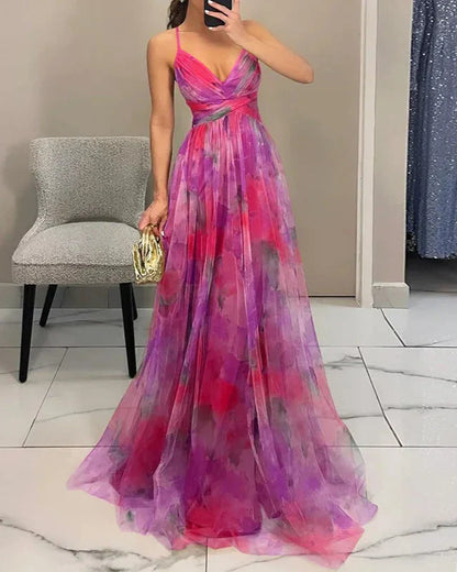 Vibrant Long Sleeve Women's Dress