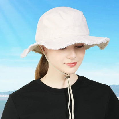 Relaxed Fit Wide Brim Summer Fisherman Hat