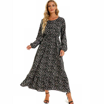 Variant image for Bella | Long Sleeve Floral Maxi Dress for Women-13