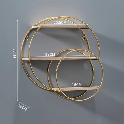 Modern Double Tier Wall Shelf - Luxivelle