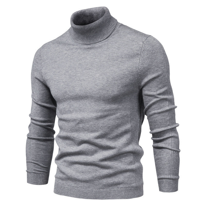 Simple Crew Neck Pullover Sweater for Men