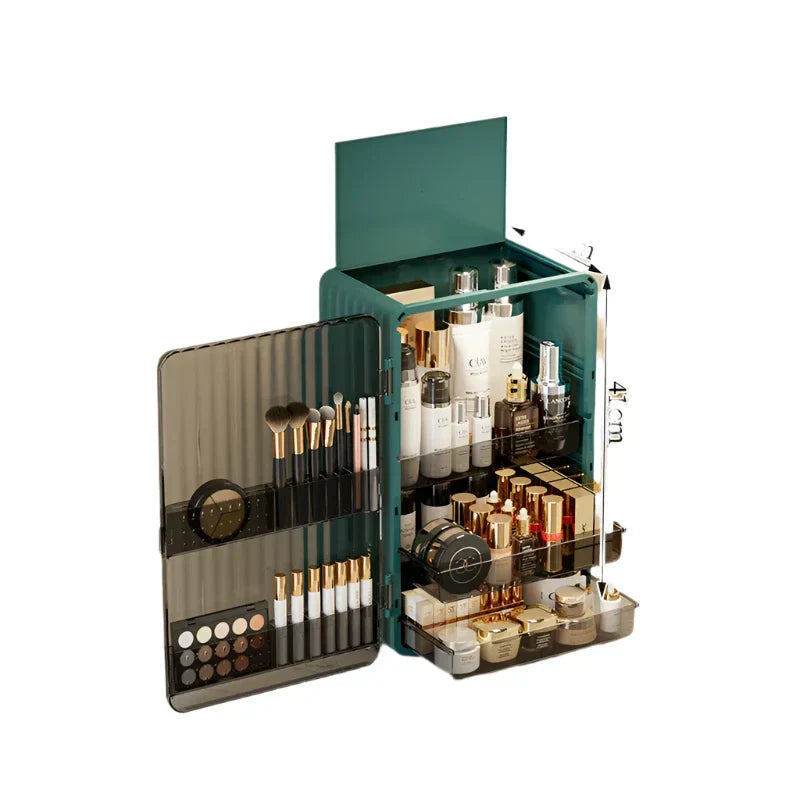 Premium Makeup Case - Compact Cosmetic Storage Box