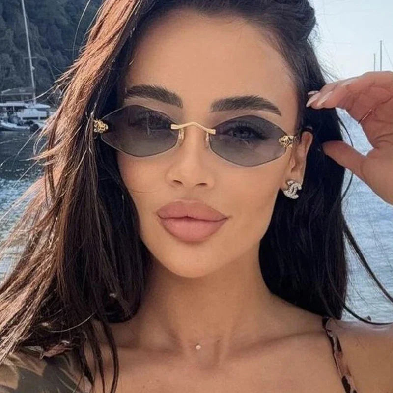 Classic Ladies Retro Metal Sunglasses