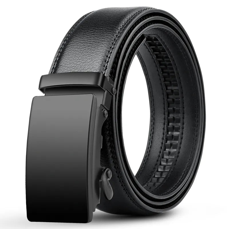 High Quality Leather Belt - Classic Metal Buckle for Men - Luxivelle