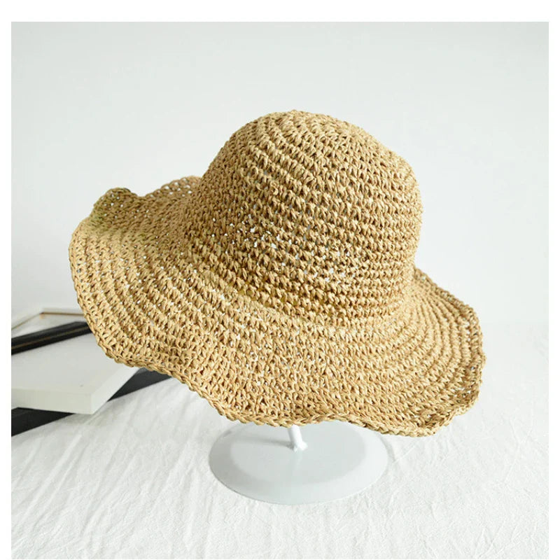 Summer Women's Wide Brim Straw Sun Hat
