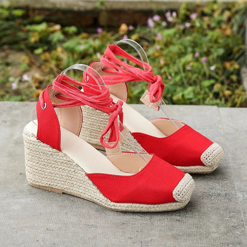 Evelyn | Women's Sandals - Espadrille Ankle Strap-5