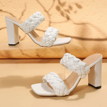 Woven Strap Flat Sandal