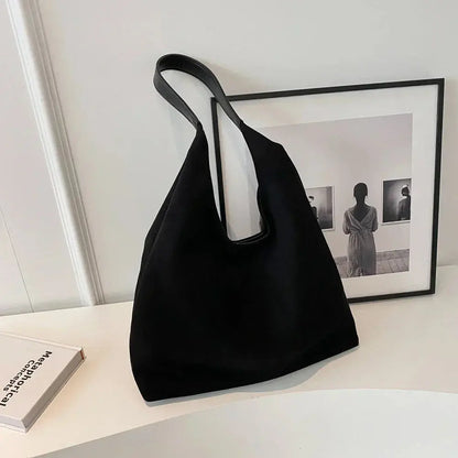 Luxury Faux Suede Tote Shoulder Bag