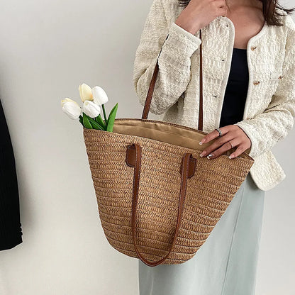 Woven Elegance Tote | Shoulder Bag-2