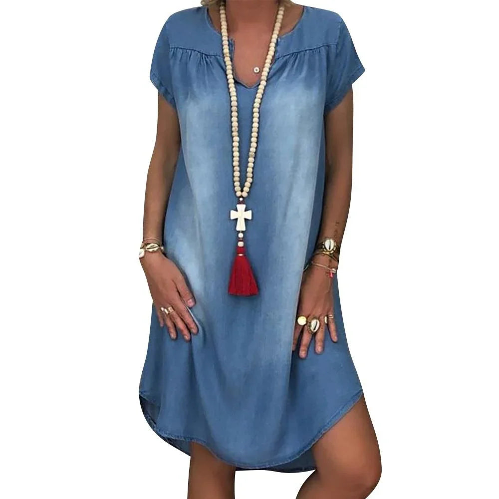 Casual Blue Jeans Sundress