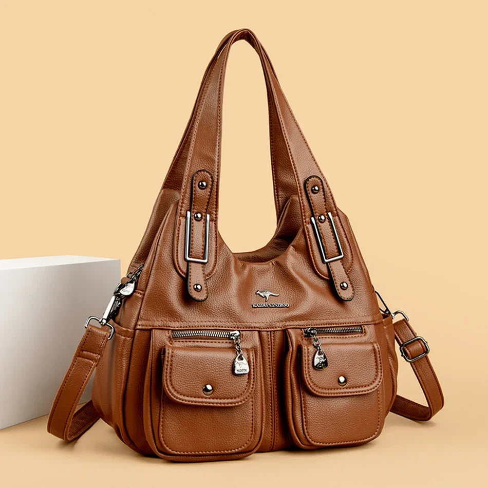 Vintage Style Tote Shoulder Bag - Luxivelle