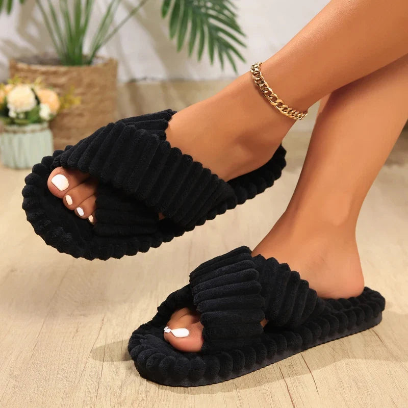 Cozy Plush Slippers | Indoor Slides for Men and Women-3