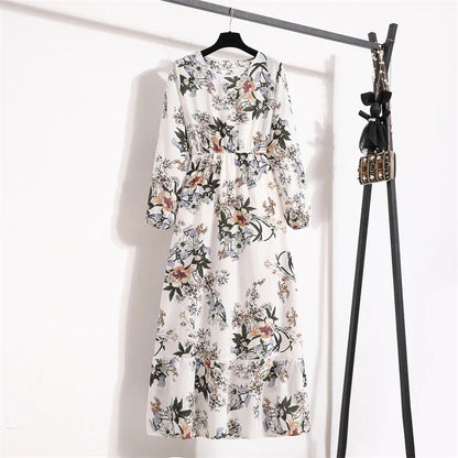 Variant image for Sapphire Floral Maxi Dress | Long Sleeve Maxi Dress for Women-32