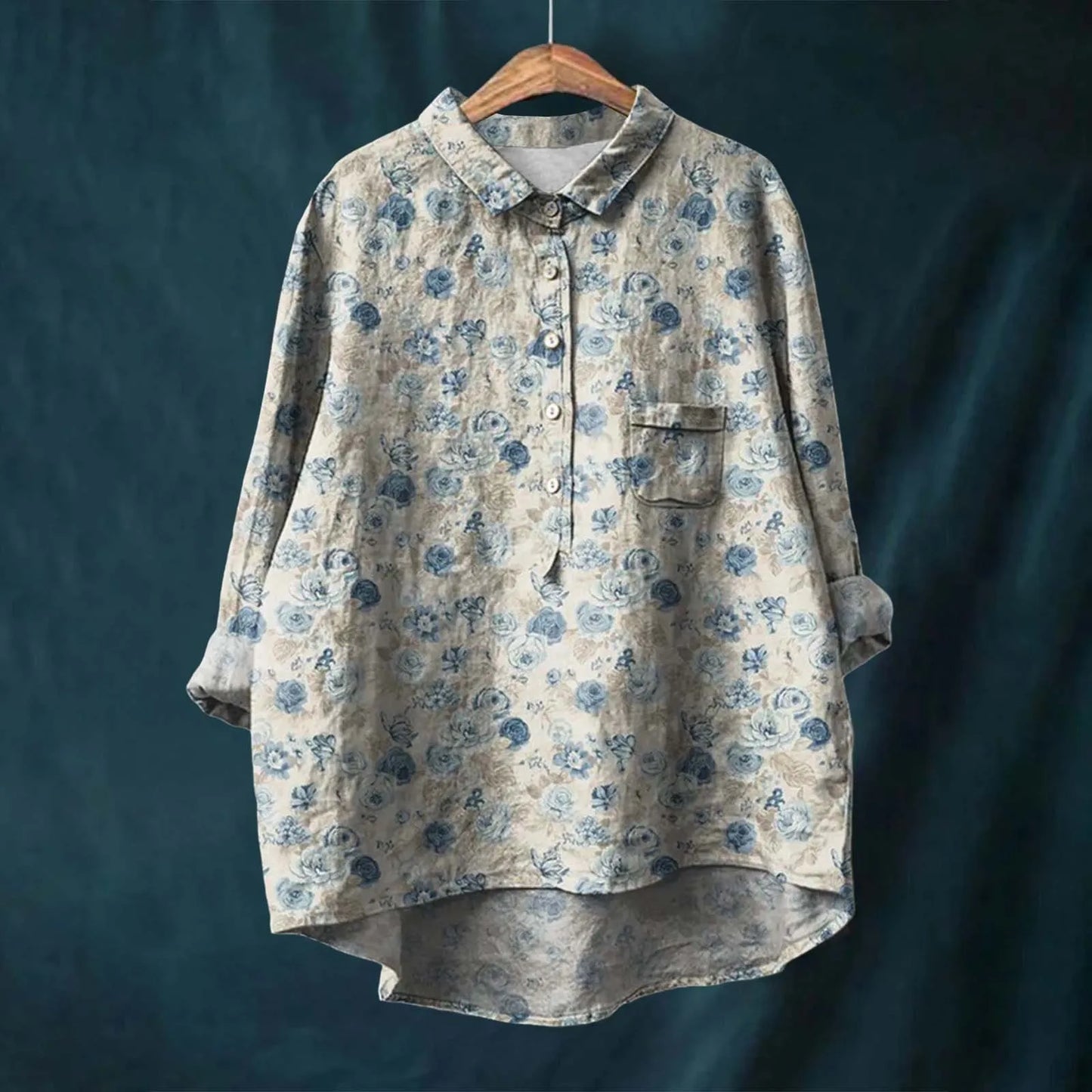 Variant image for Liesa | Floral Shirt for Women – Lightweight Fabric, Elegant Design-1
