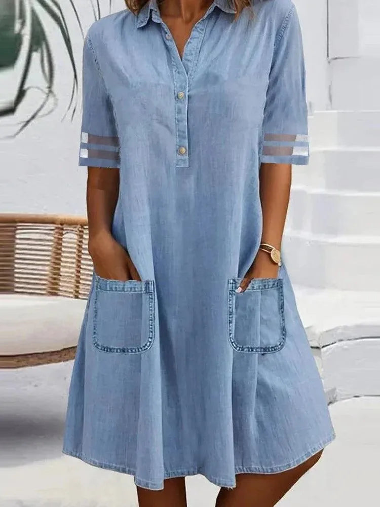 Casual Blue Summer Dress