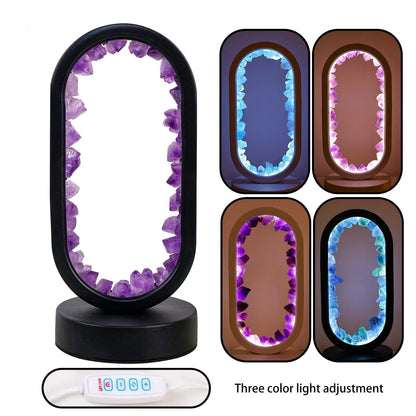 Soothing Purple Amethyst Table Lamp