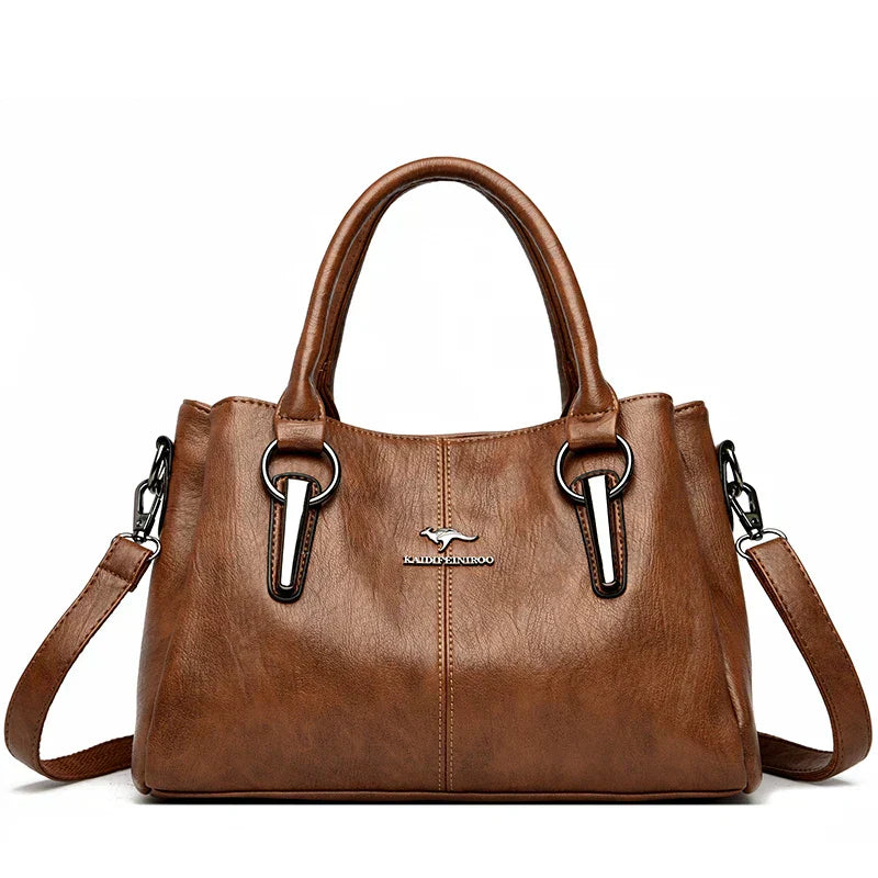 Genuine Leather Tote Handbag