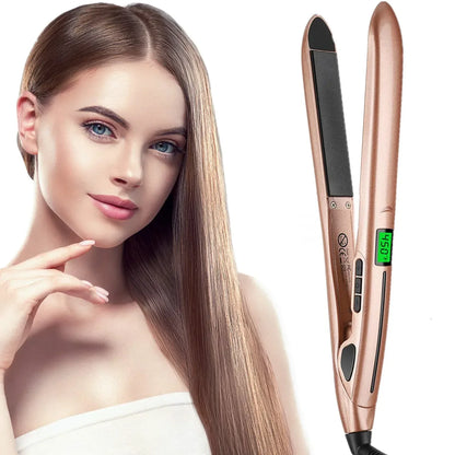 Digital Ceramic Hair Straightener & Waver with Screen