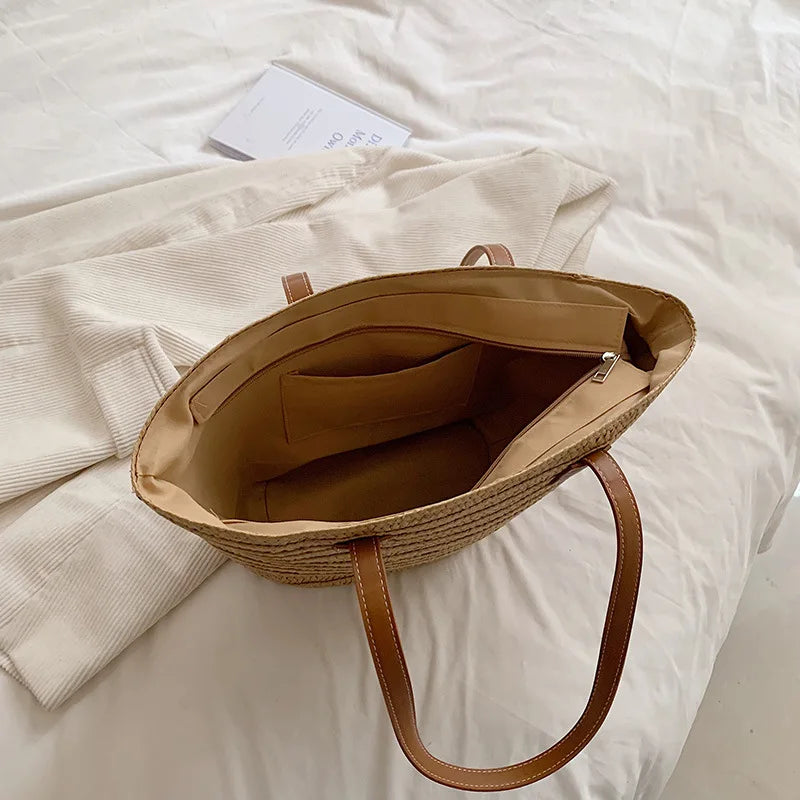 Woven Elegance Tote | Shoulder Bag-5