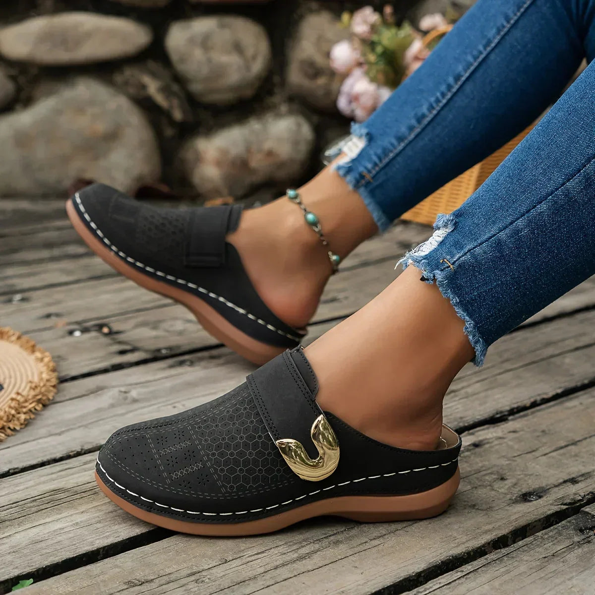 Elegant High Arch Wedge Sandals