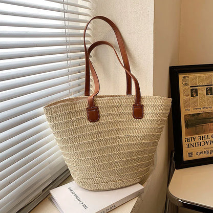 Variant image for Woven Elegance Tote | Shoulder Bag-2