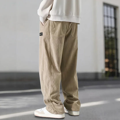 Relaxed Fit Straight Leg Mens Pants