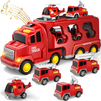 Fun Toy Truck with Small Cars and Sounds