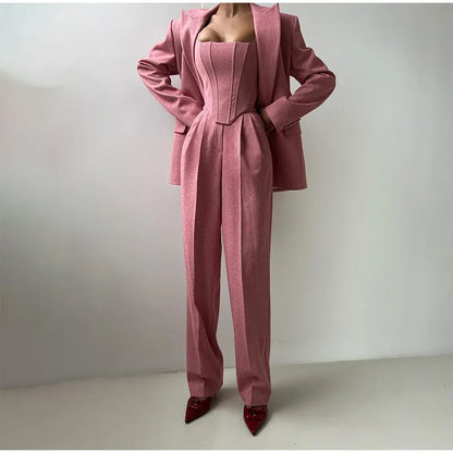 Classic Fit 3 Piece Suit Set