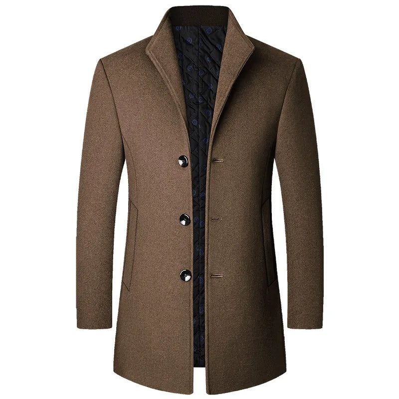 Premium Mens Winter Overcoat with Slim Fit