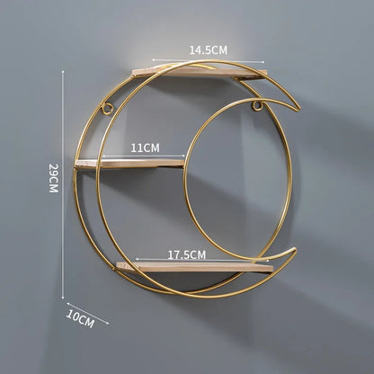 Modern Double Tier Wall Shelf