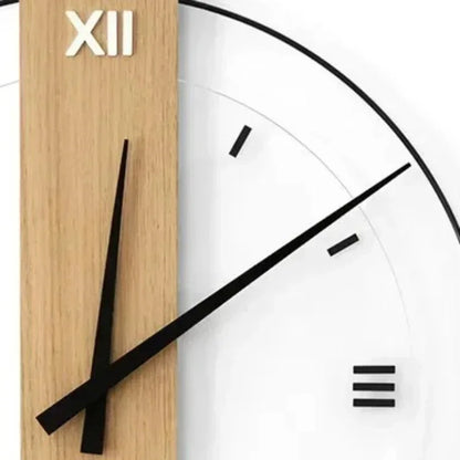 Quiet Wood Wall Clock with Silent Sweep Movement