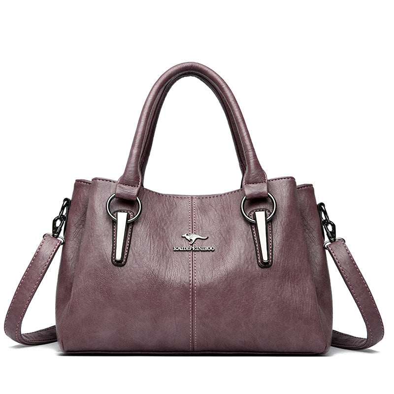 Genuine Leather Tote Handbag