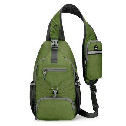 Waterproof Crossbody Daypack with Multiple Pockets