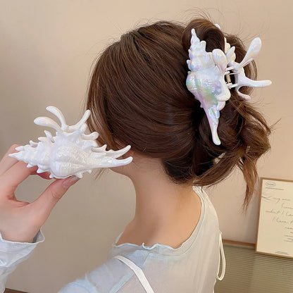 Beachy Seashell Hair Clips for Women