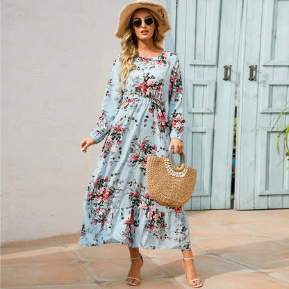 Variant image for Bella | Long Sleeve Floral Maxi Dress for Women-39