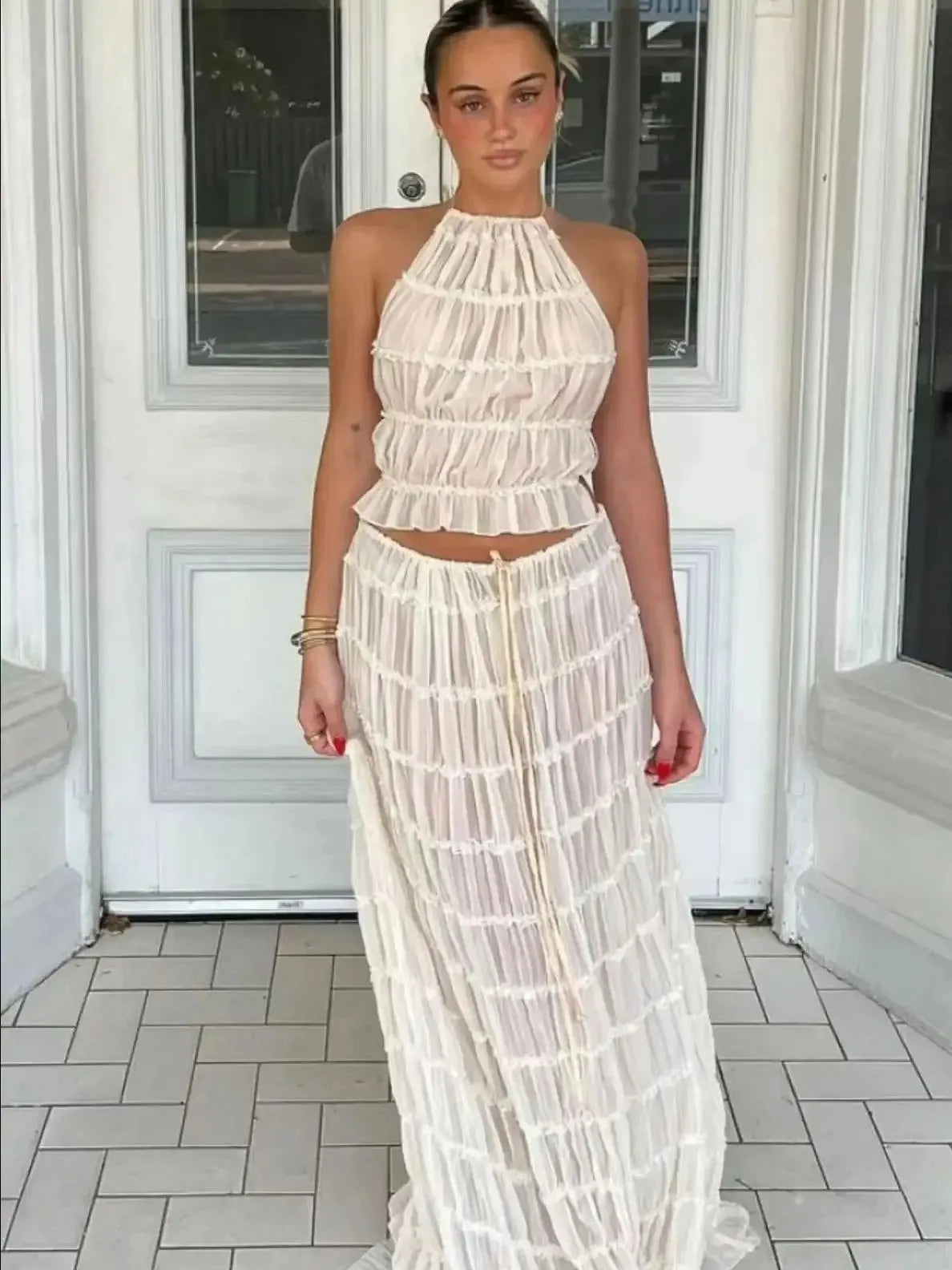 Haven | Two Piece Skirt and Top Set-1