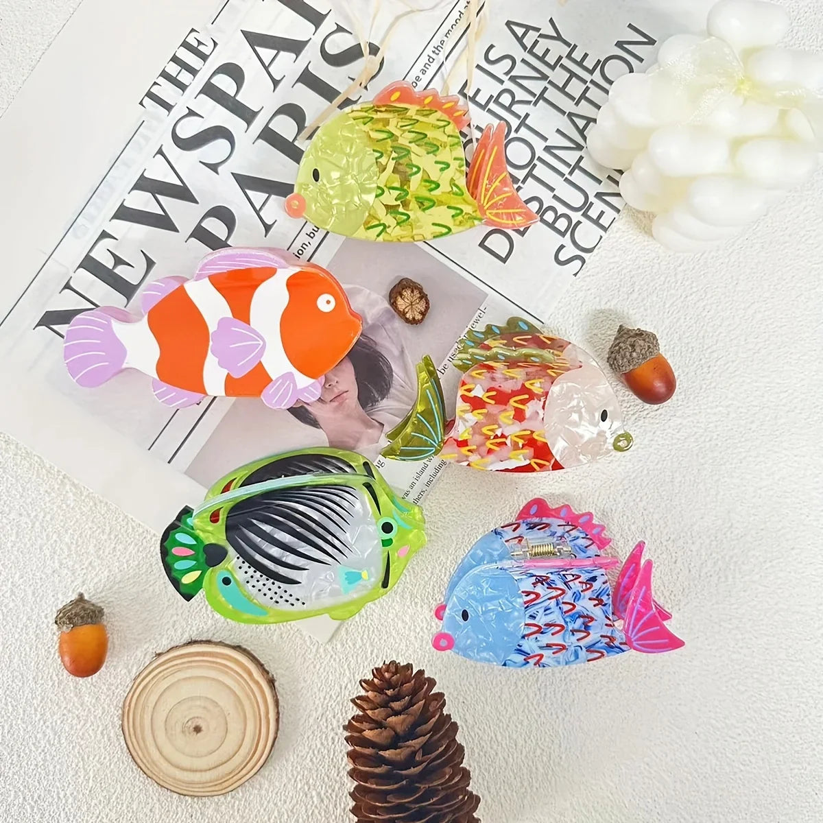Stylish Girls Hair Clip Fashion Shark Hair Slide