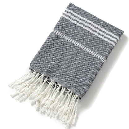 Colorful Beach Towels with Tassels, Striped Bath Towels