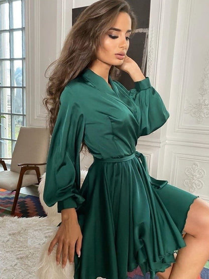 Luxurious Soft Satin Evening Dress
