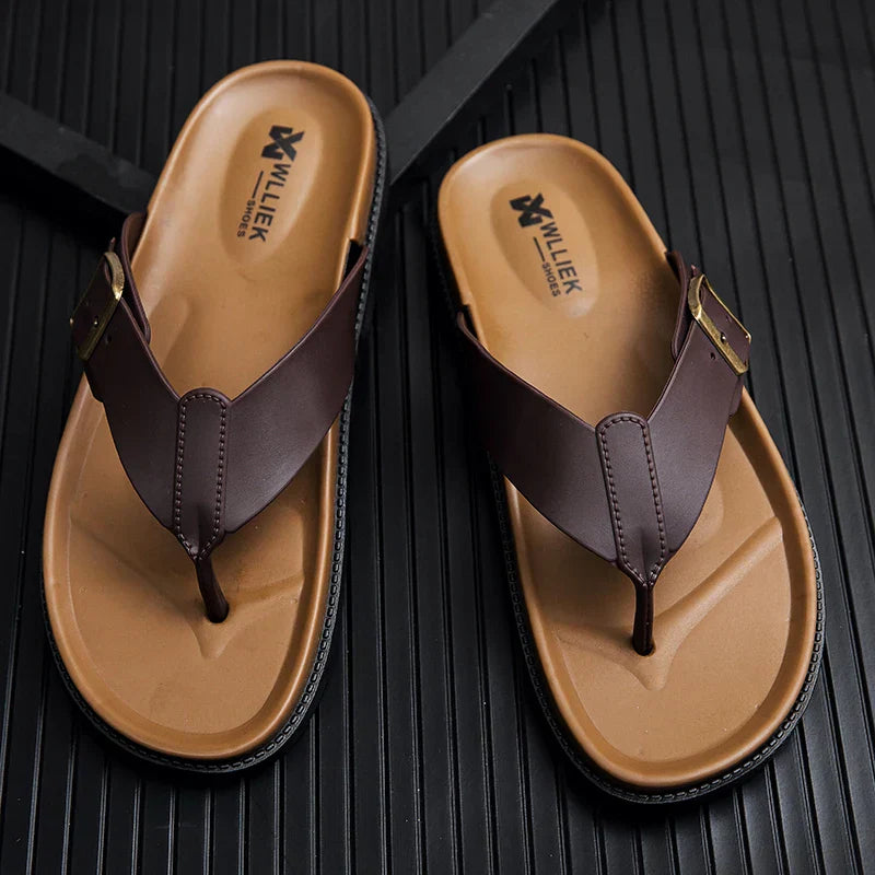 Veylor | Faux Leather Summer Sandals