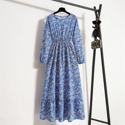 Sapphire Floral Maxi Dress | Long Sleeve Maxi Dress for Women-4