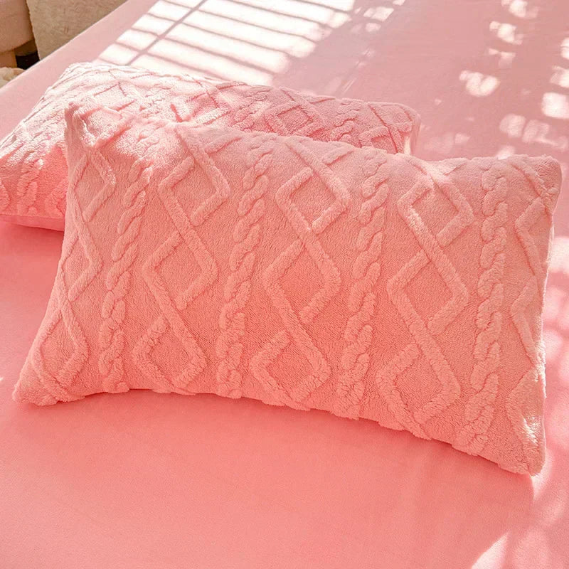 2x Soft Brushed Cotton Fitted Pillowcase Set