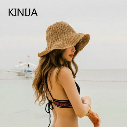 Summer Women's Wide Brim Straw Sun Hat