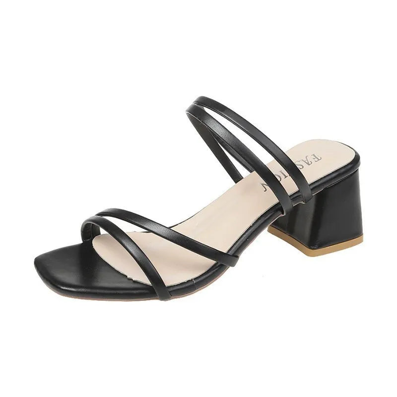 Buckle Ankle Strap High Heel Sandals - Luxivelle