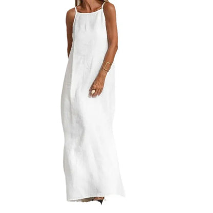 Fabulous | Women's White Slip Dress for Summer-5