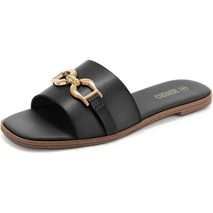 Beachy Brown Strap Sandals